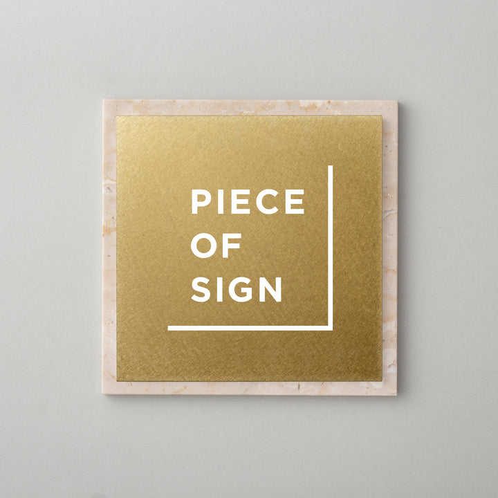 THE DOOR PLATE - 異素材MIX - PIECE OF SIGN