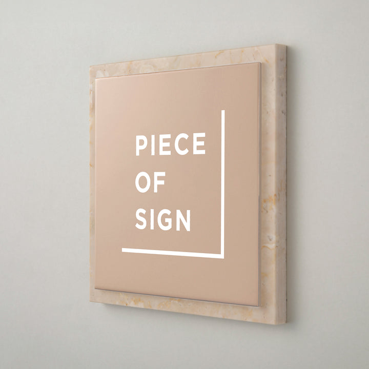 THE DOOR PLATE - 異素材MIX - PIECE OF SIGN