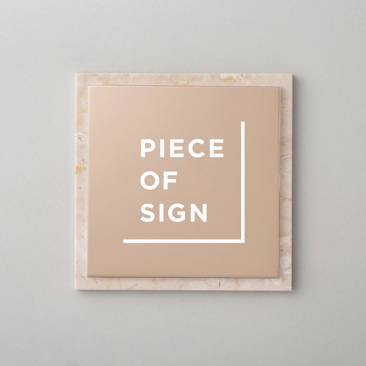 THE DOOR PLATE - 異素材MIX - PIECE OF SIGN