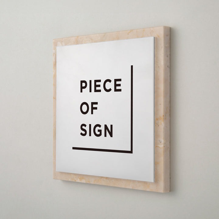 THE DOOR PLATE - 異素材MIX - PIECE OF SIGN