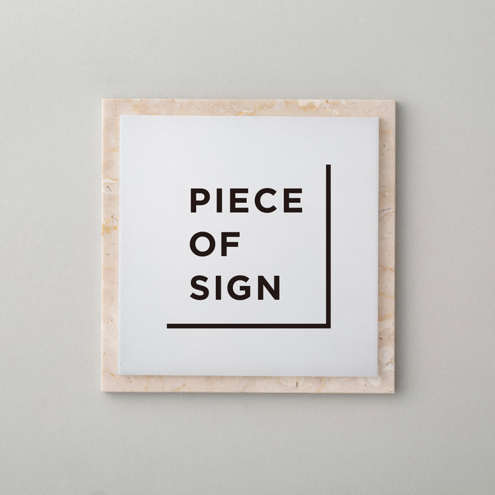 THE DOOR PLATE - 異素材MIX - PIECE OF SIGN