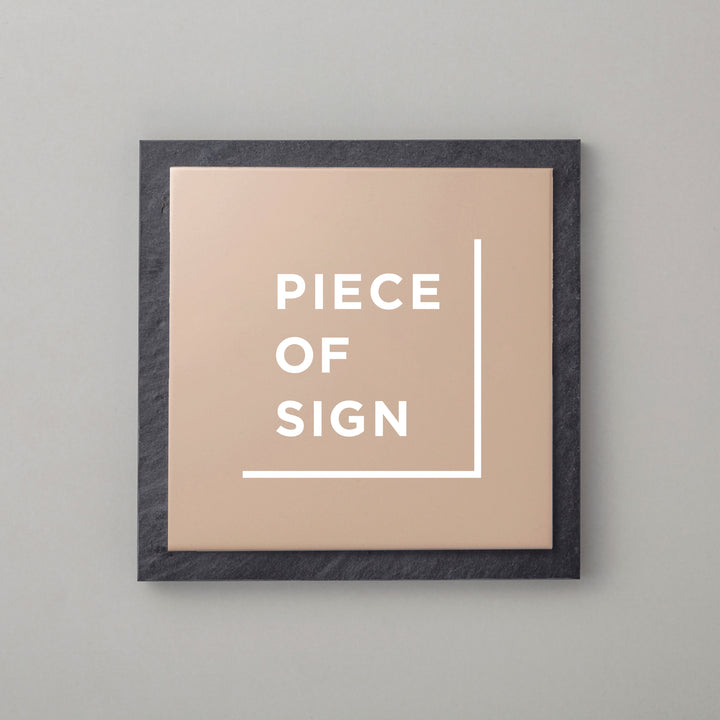 THE DOOR PLATE - 異素材MIX - PIECE OF SIGN