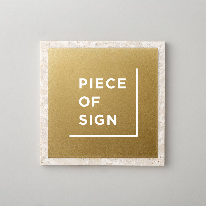THE DOOR PLATE - 異素材MIX - PIECE OF SIGN