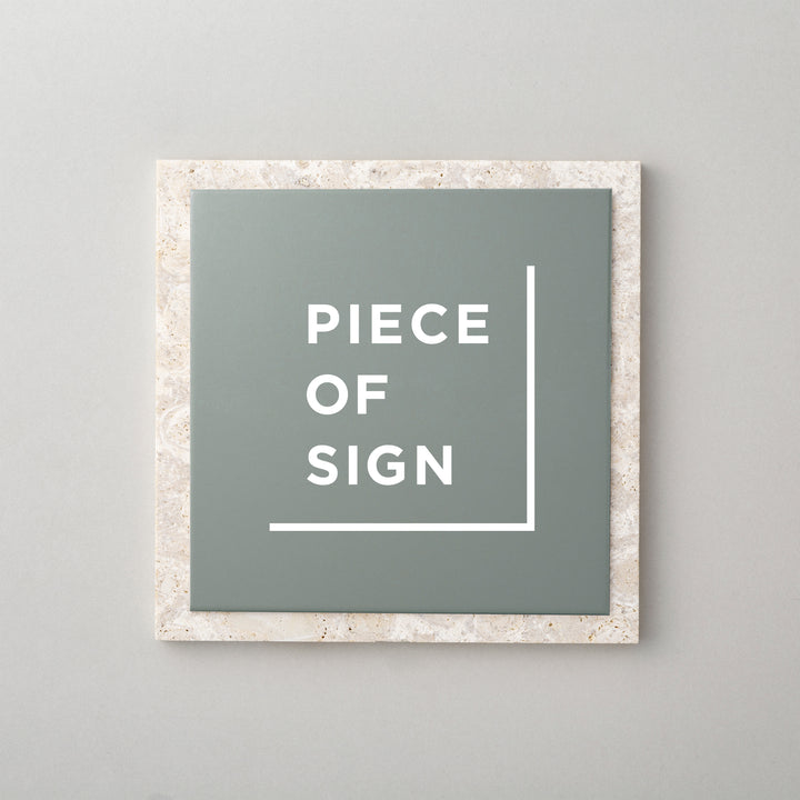 THE DOOR PLATE - 異素材MIX - PIECE OF SIGN