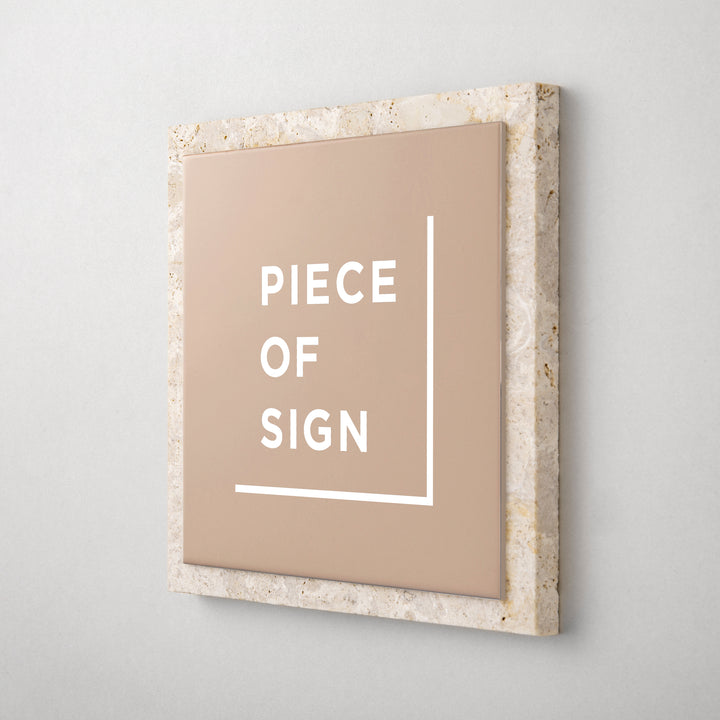 THE DOOR PLATE - 異素材MIX - PIECE OF SIGN