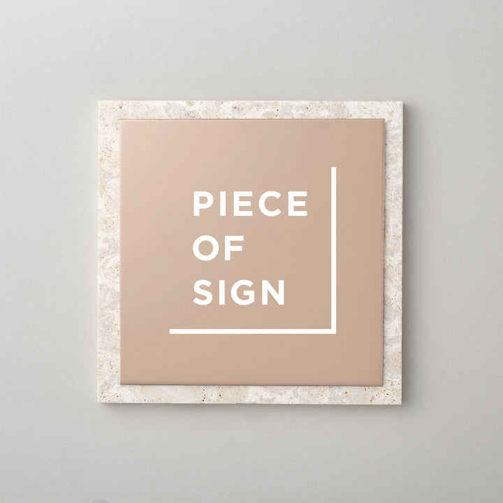 THE DOOR PLATE - 異素材MIX - PIECE OF SIGN