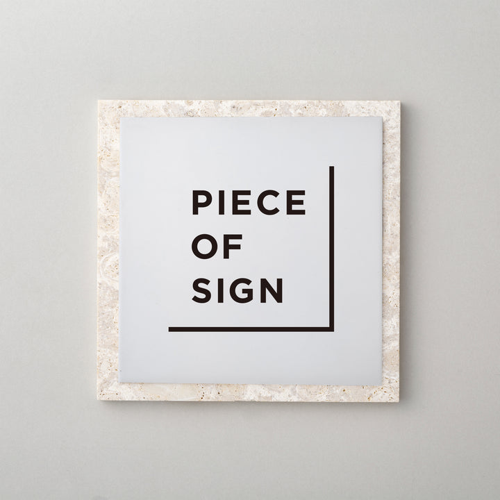 THE DOOR PLATE - 異素材MIX - PIECE OF SIGN