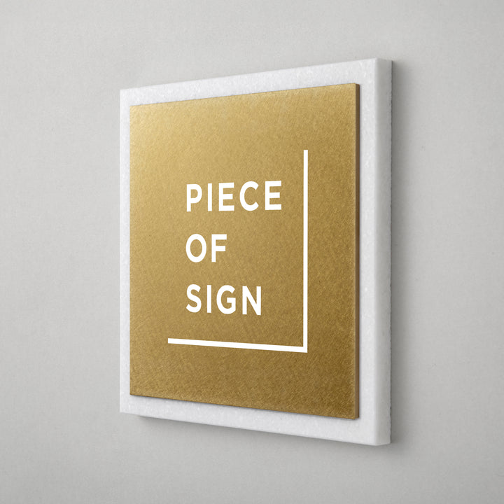THE DOOR PLATE - 異素材MIX - PIECE OF SIGN