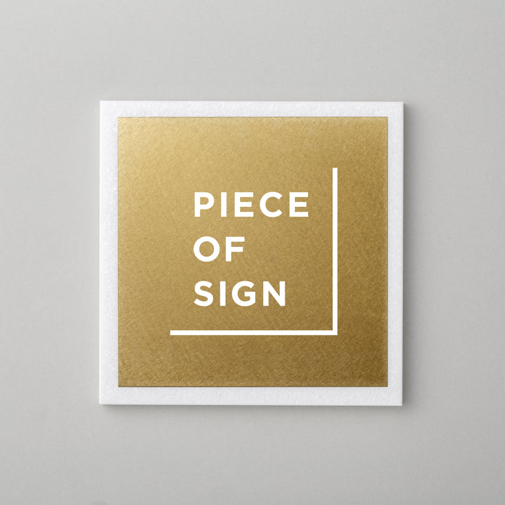 THE DOOR PLATE - 異素材MIX - PIECE OF SIGN