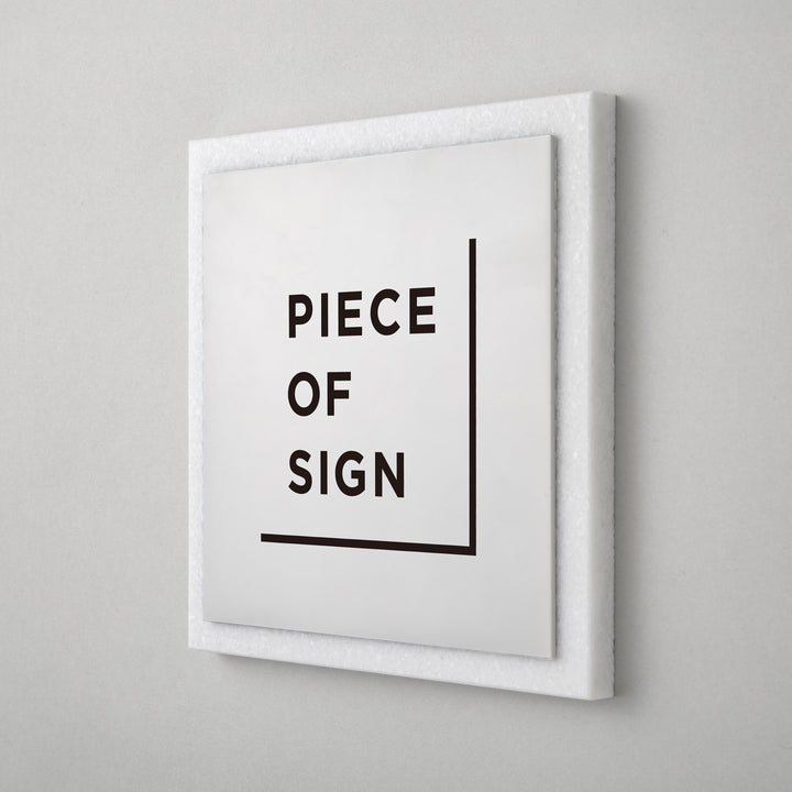 THE DOOR PLATE - 異素材MIX - PIECE OF SIGN