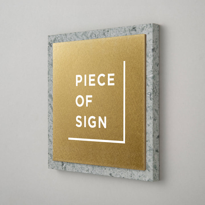THE DOOR PLATE - 異素材MIX - PIECE OF SIGN