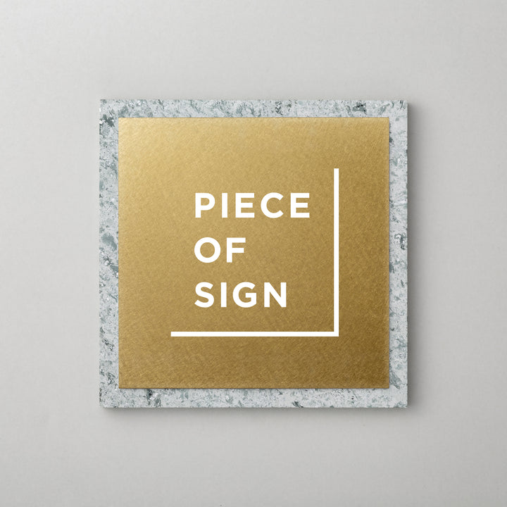 THE DOOR PLATE - 異素材MIX - PIECE OF SIGN