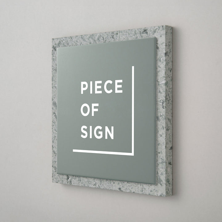 THE DOOR PLATE - 異素材MIX - PIECE OF SIGN
