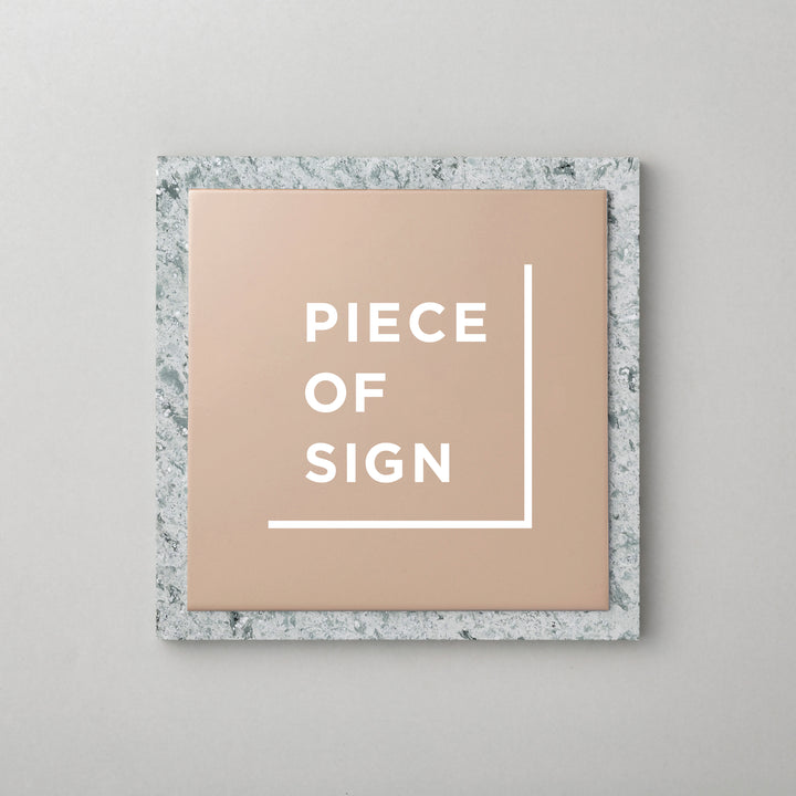 THE DOOR PLATE - 異素材MIX - PIECE OF SIGN