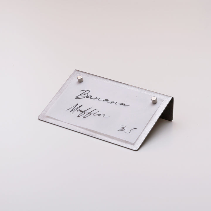L-SHAPED PRICE POP スタンド - 紙差し替えタイプ