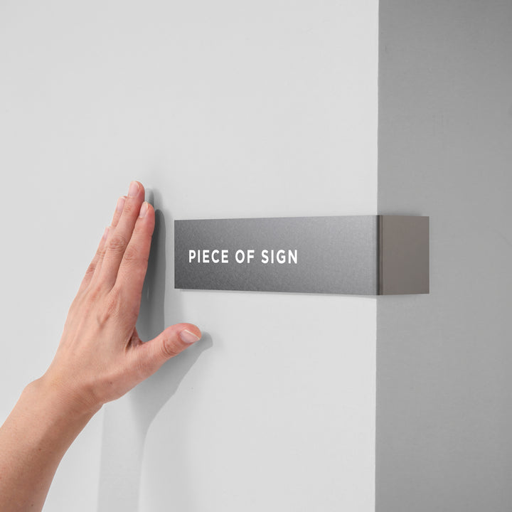 L-SHAPED DOOR SIGN - PIECE OF SIGN