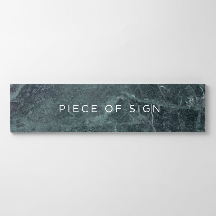 THE DOOR PLATE - clé lapidary - PIECE OF SIGN