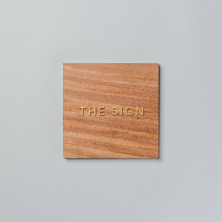 THE DOOR PLATE + 切文字サイン - PIECE OF SIGN