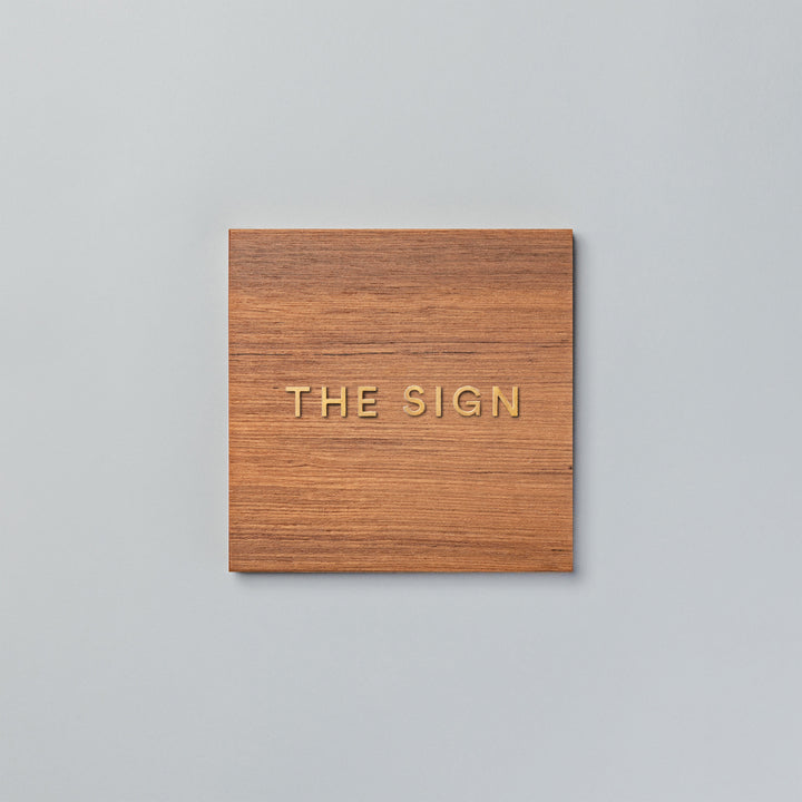 THE DOOR PLATE + 切文字サイン - PIECE OF SIGN