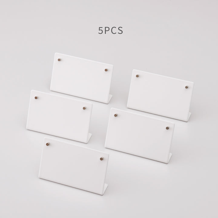 L-SHAPED PRICE POP スタンド - 紙差し替えタイプ