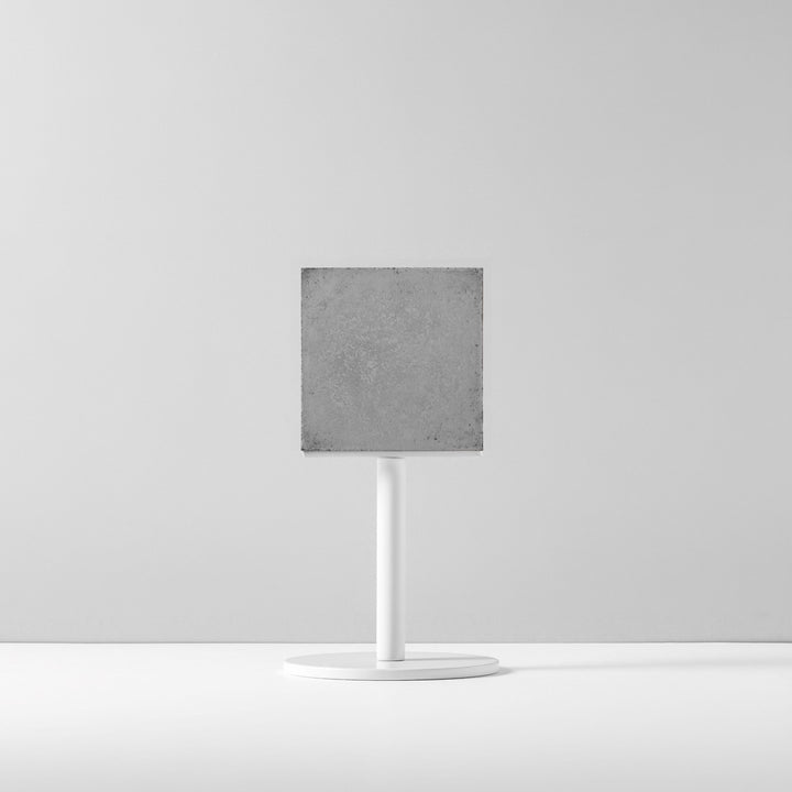 TABLE POLE ブロックサイン- WHITE - PIECE OF SIGN
