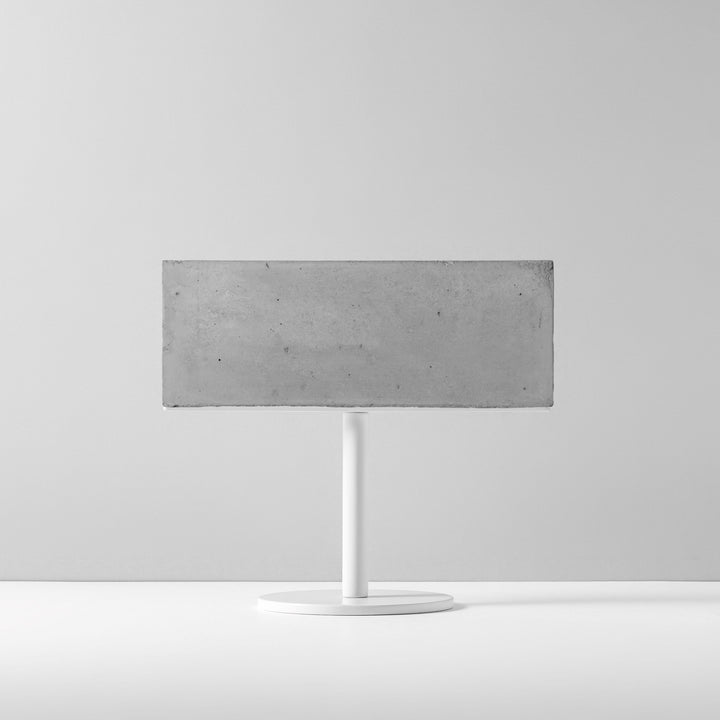 TABLE POLE ブロックサイン- WHITE - PIECE OF SIGN