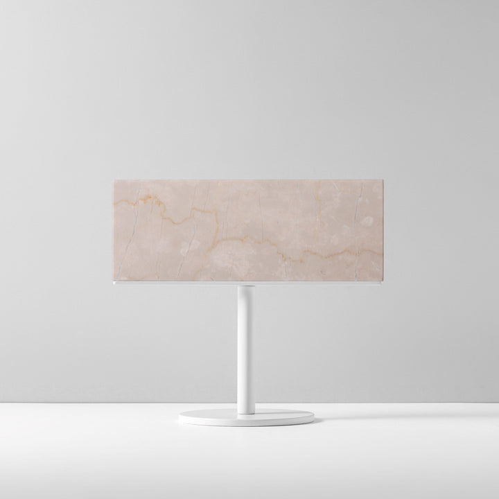 TABLE POLE ブロックサイン- WHITE - PIECE OF SIGN