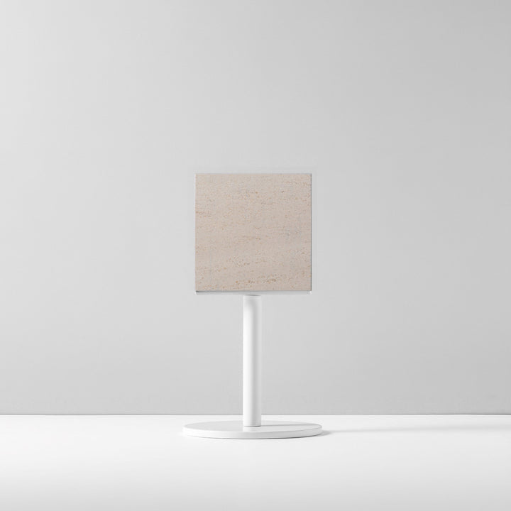 TABLE POLE ブロックサイン- WHITE - PIECE OF SIGN