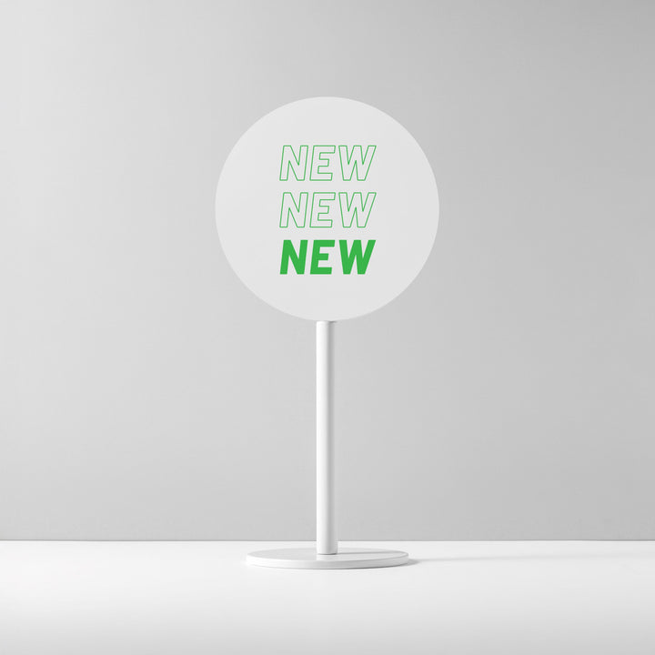 TABLE POLE プレートサイン- WHITE - PIECE OF SIGN