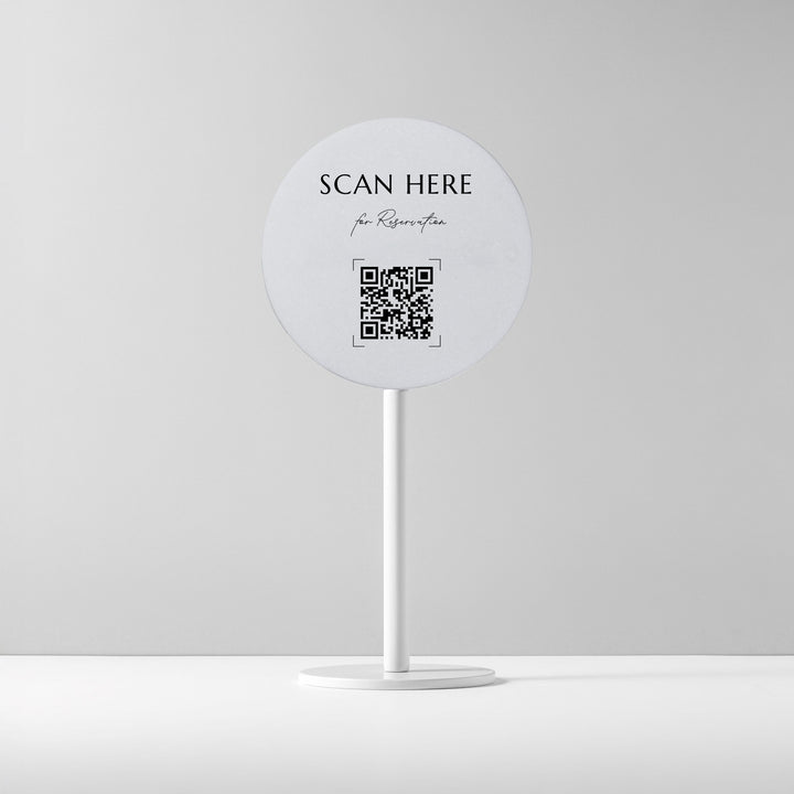 TABLE POLE プレートサイン- WHITE - PIECE OF SIGN