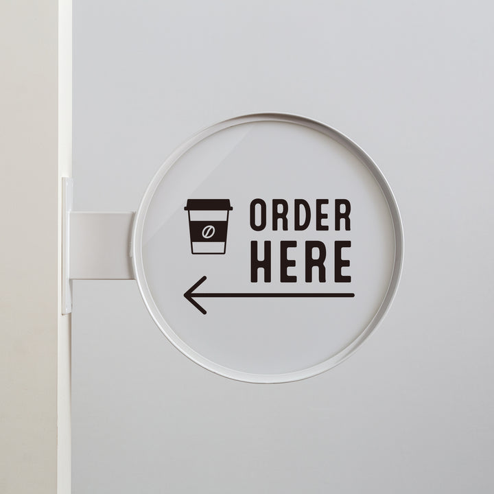 【OUTLET】FRAMED ウォールサイン 突き出し - ROUND - PIECE OF SIGN