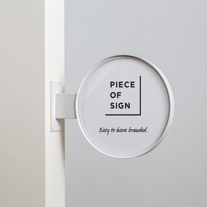 【OUTLET】FRAMED ウォールサイン 突き出し - ROUND - PIECE OF SIGN