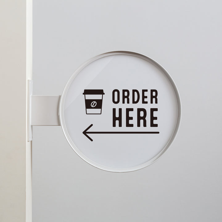 【OUTLET】FRAMED ウォールサイン 突き出し - ROUND - PIECE OF SIGN