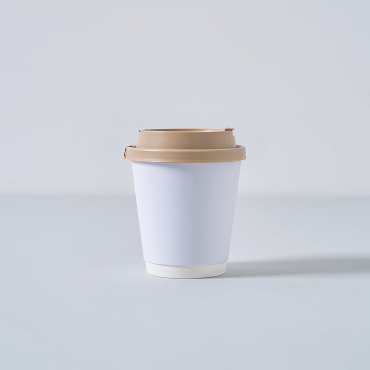 PAPER SUEDE CUP + LID Set - 1,000 pcs