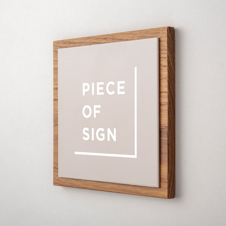THE DOOR PLATE - 異素材MIX - PIECE OF SIGN