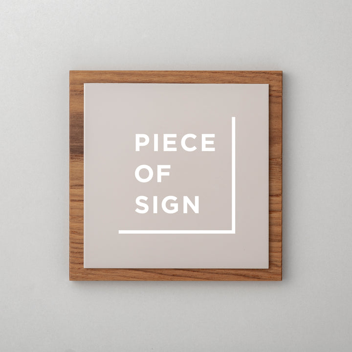 THE DOOR PLATE - 異素材MIX - PIECE OF SIGN