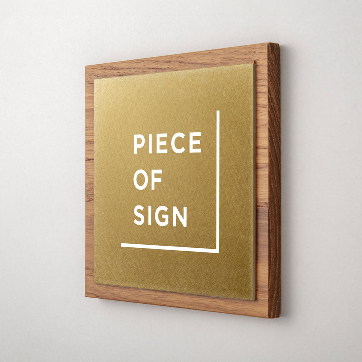 THE DOOR PLATE - 異素材MIX - PIECE OF SIGN
