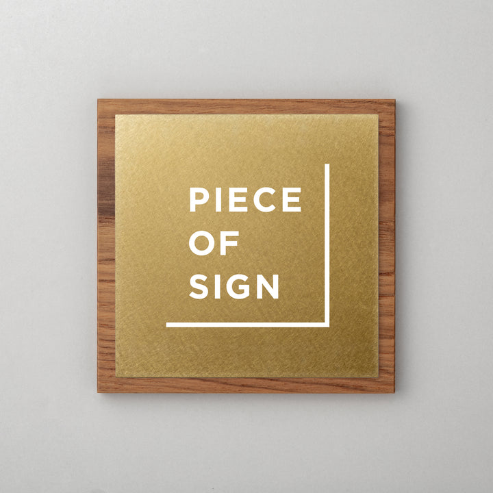 THE DOOR PLATE - 異素材MIX - PIECE OF SIGN