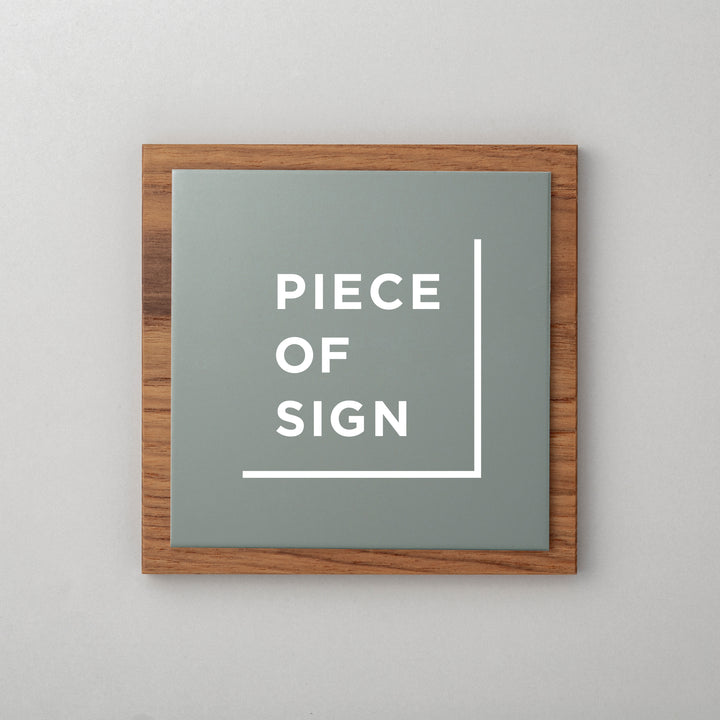 THE DOOR PLATE - 異素材MIX - PIECE OF SIGN