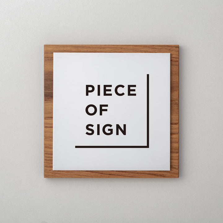 THE DOOR PLATE - 異素材MIX - PIECE OF SIGN