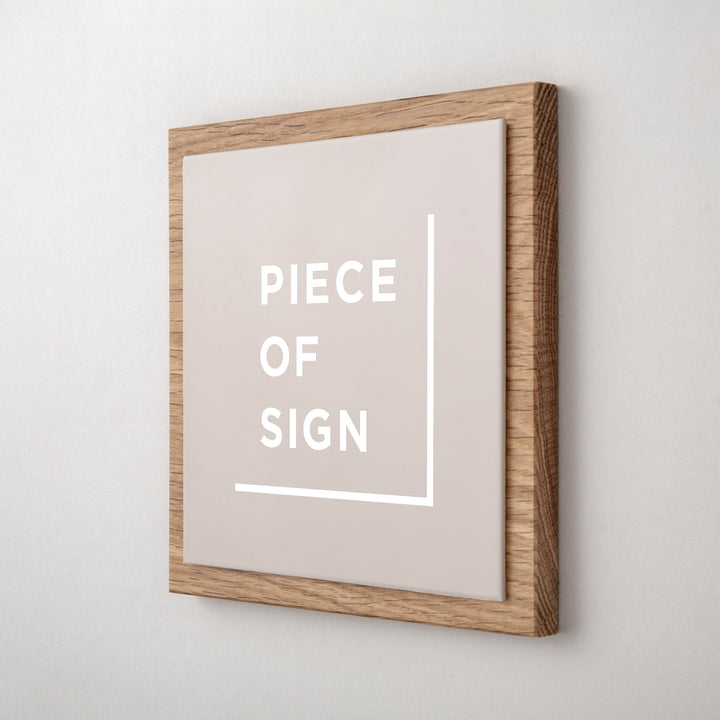 THE DOOR PLATE - 異素材MIX - PIECE OF SIGN