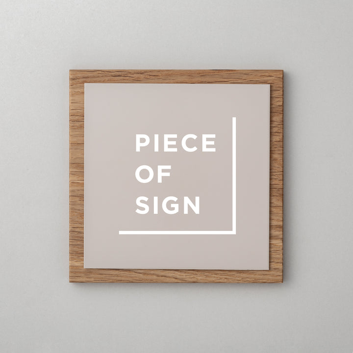 THE DOOR PLATE - 異素材MIX - PIECE OF SIGN