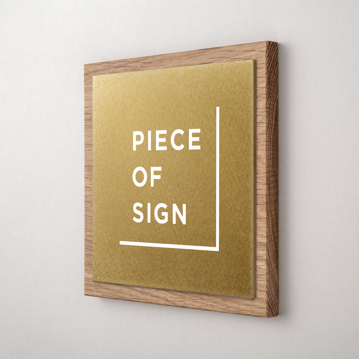 THE DOOR PLATE - 異素材MIX - PIECE OF SIGN