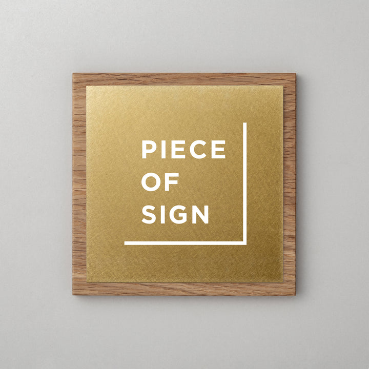 THE DOOR PLATE - 異素材MIX - PIECE OF SIGN
