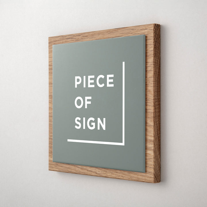 THE DOOR PLATE - 異素材MIX - PIECE OF SIGN