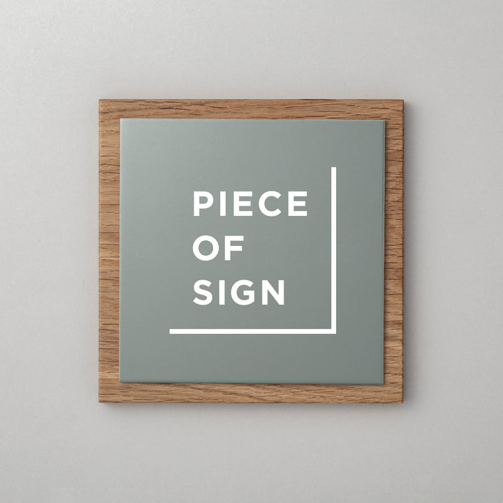 THE DOOR PLATE - 異素材MIX - PIECE OF SIGN