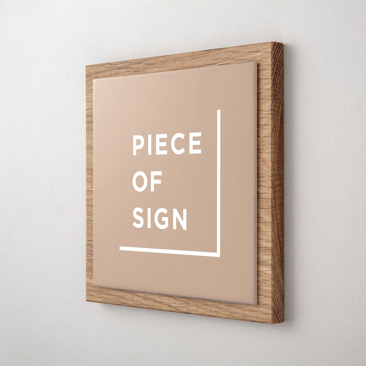 THE DOOR PLATE - 異素材MIX - PIECE OF SIGN