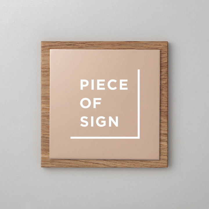 THE DOOR PLATE - 異素材MIX - PIECE OF SIGN