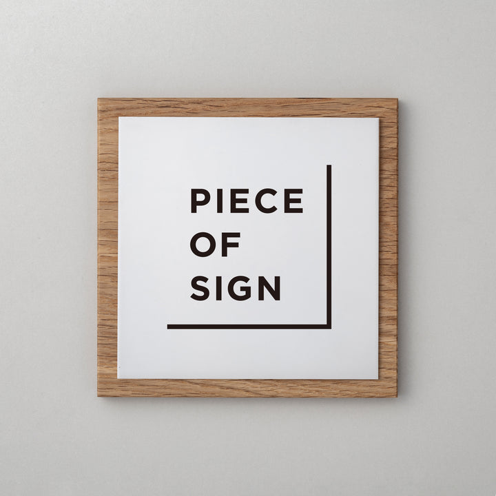 THE DOOR PLATE - 異素材MIX - PIECE OF SIGN