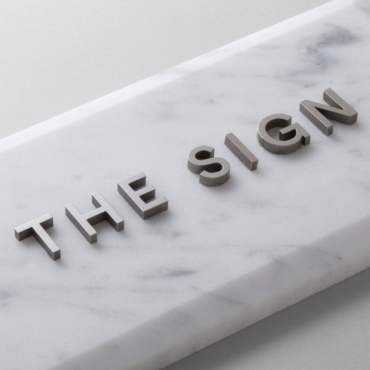 THE DOOR PLATE + 切文字サイン - clé beveled subway - PIECE OF SIGN